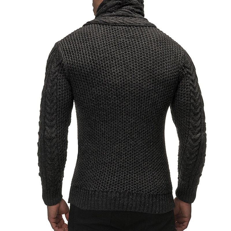 Herren-Strickjacke mit Stehkragen | Eine stilvolle & lässige Strickjacke
