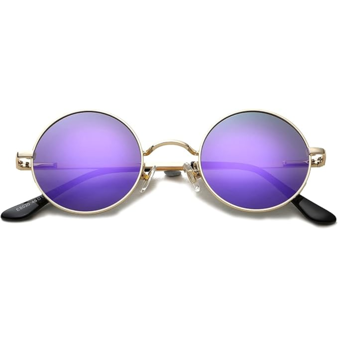 Runde polarisierte Retro-Sonnenbrille