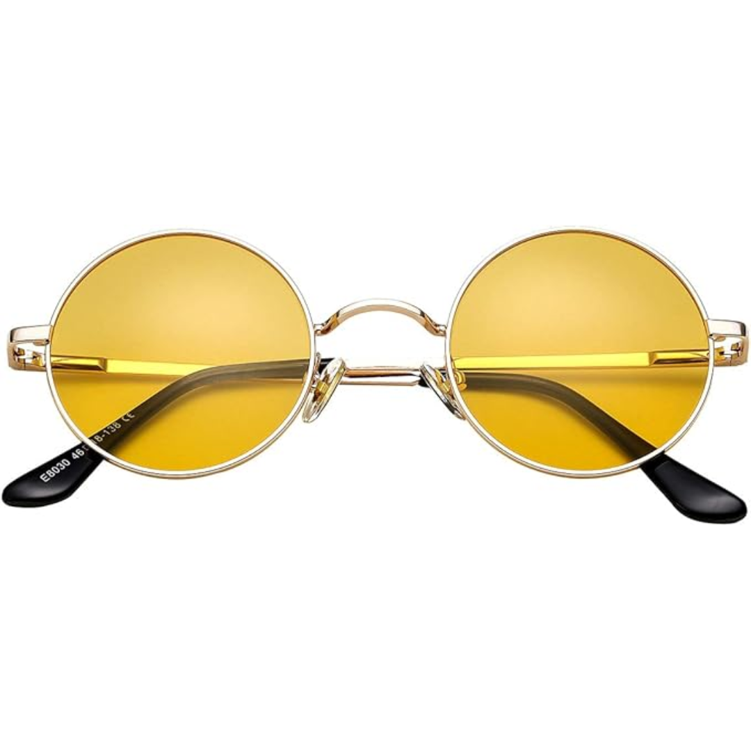 Runde polarisierte Retro-Sonnenbrille