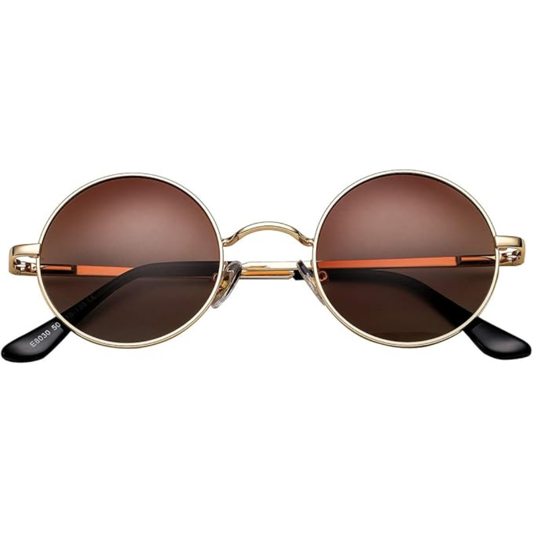 Runde polarisierte Retro-Sonnenbrille
