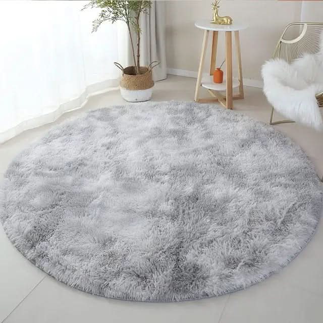 Runder Teppich für Wohnzimmer und Schlafzimmer – weiches Design mit rutschfester Unterseite