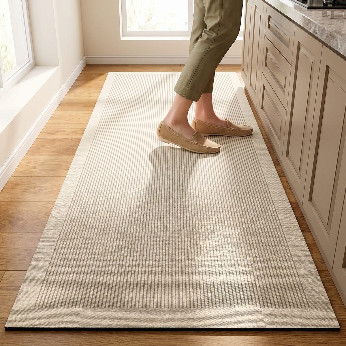 Rutschfeste Küchenmatte im minimalistischen Design | Leicht zu reinigen