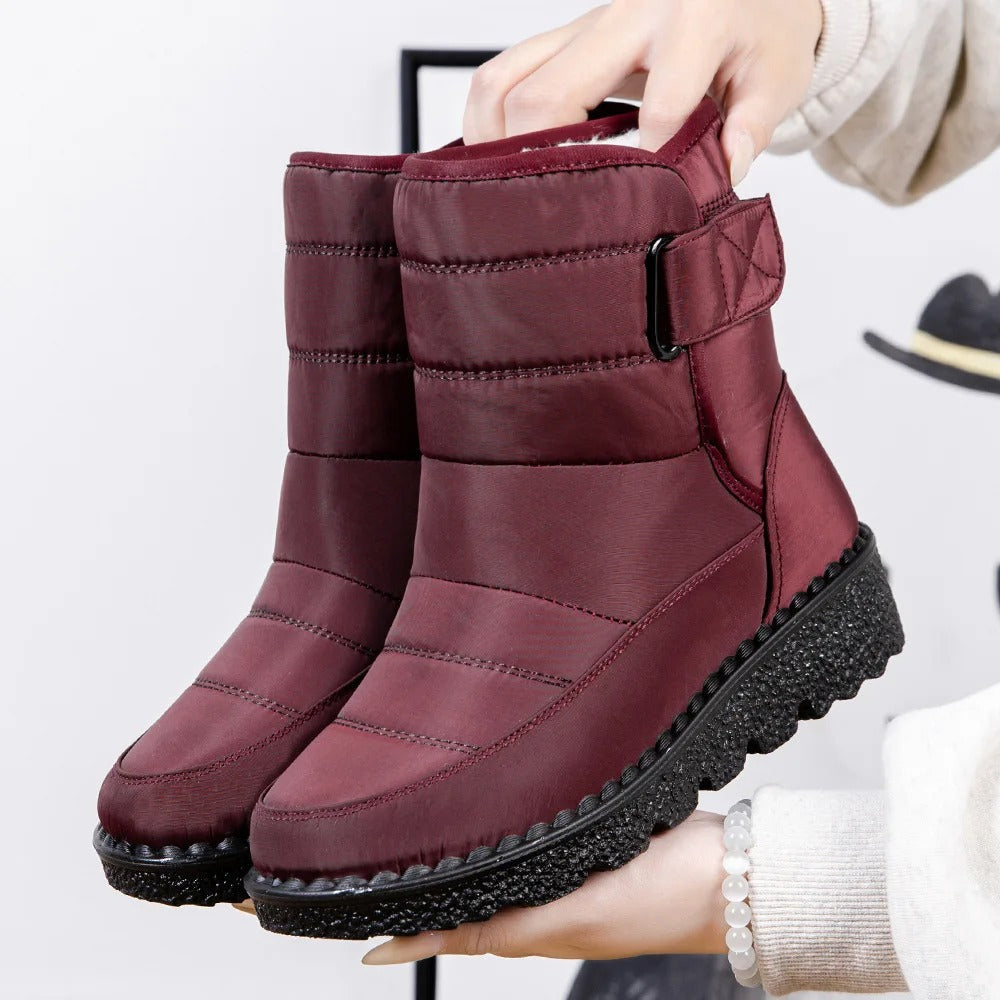 Rutschfeste wasserdichte Schneestiefel für Damen