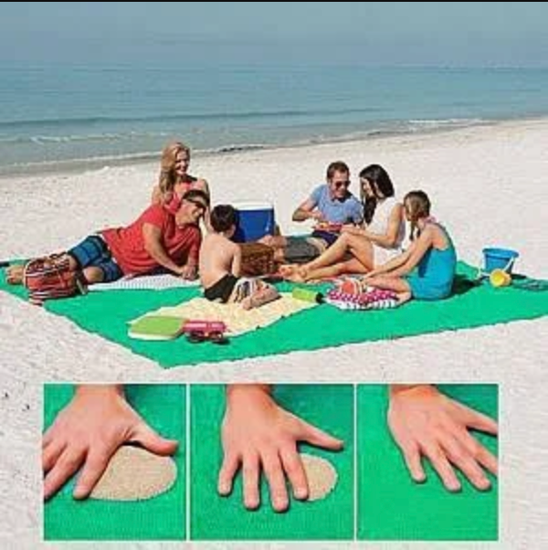 Sandfreie XXL-Strandtuch-Decke | 200x200