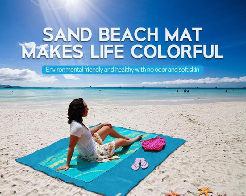 Sandfreie XXL-Strandtuch-Decke | 200x200