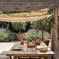 Schattiernetz für Terrasse & Pergola – 6 Farben, Luftzirkulierend, In 1 Stunde aufgehängt