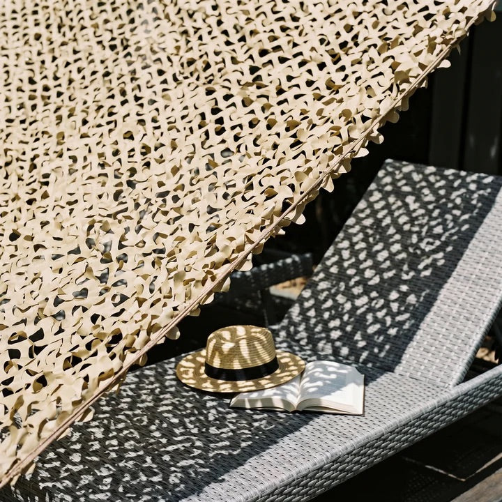 Schattiernetz für Terrasse & Pergola – 6 Farben, Luftzirkulierend, In 1 Stunde aufgehängt