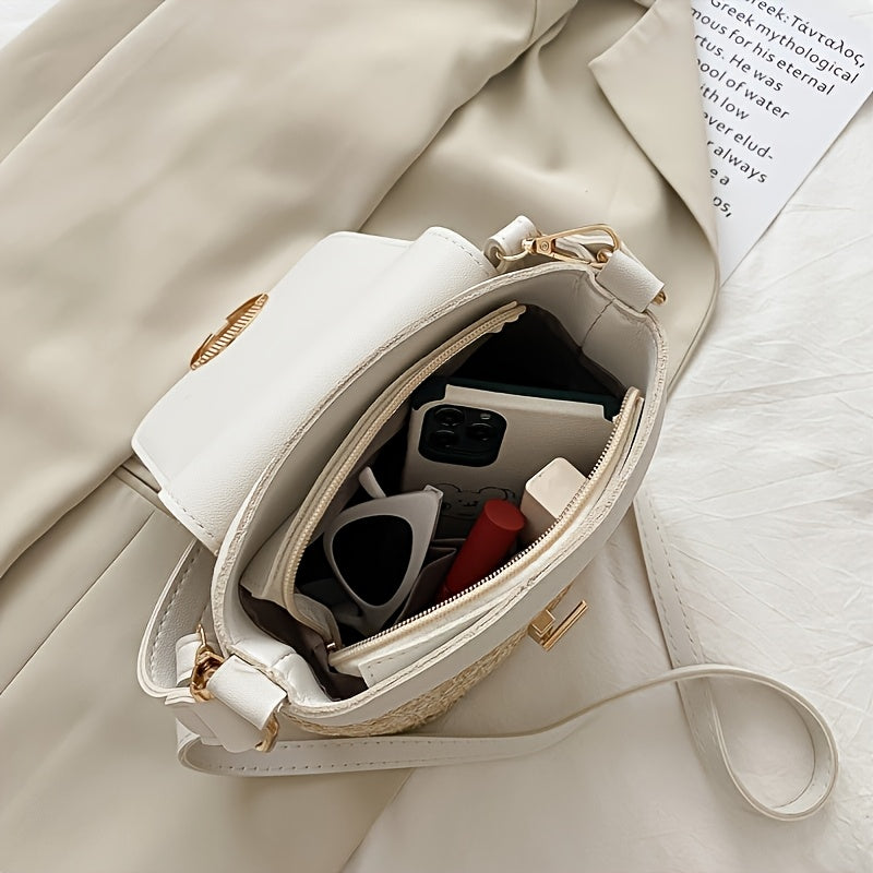 Schicke Strohhandtasche für Damen