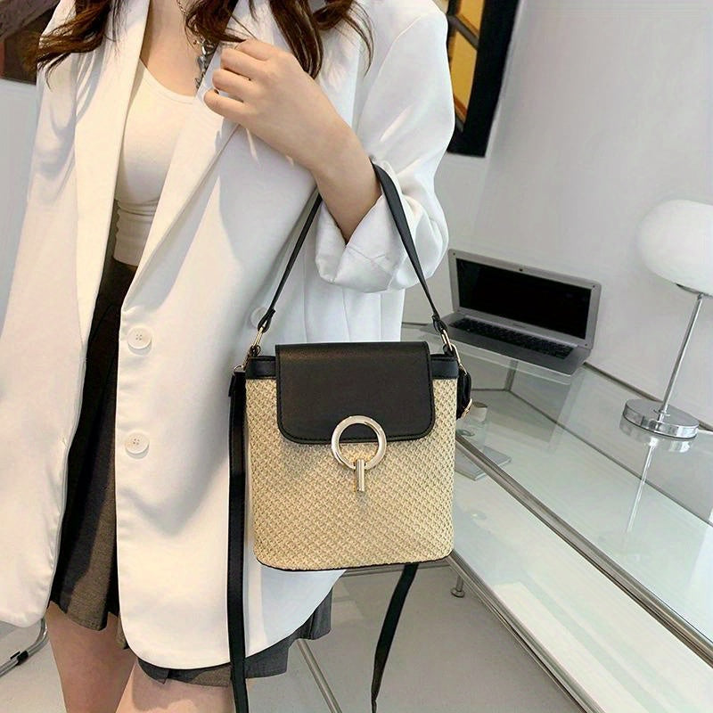 Schicke Strohhandtasche für Damen