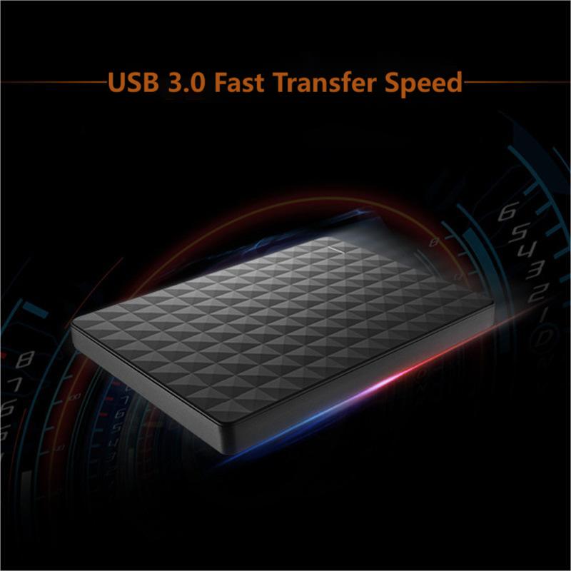 Schlanke externe Festplatte – 10 TB, USB 3.0, strukturiert