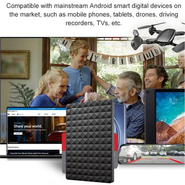 Schlanke externe Festplatte – 10 TB, USB 3.0, strukturiert