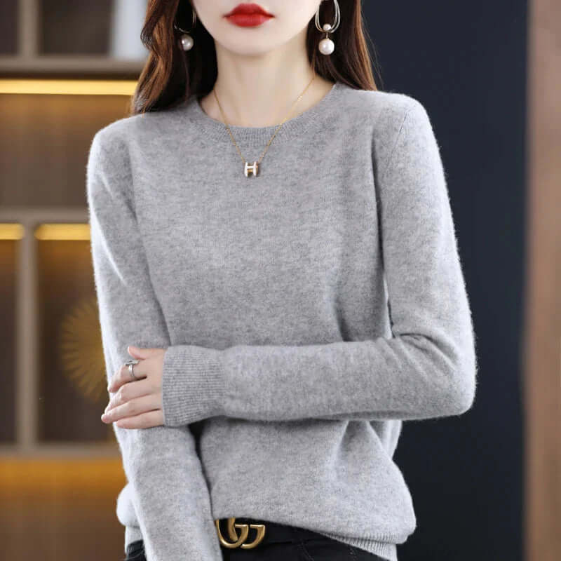 Schlichter Strickpullover