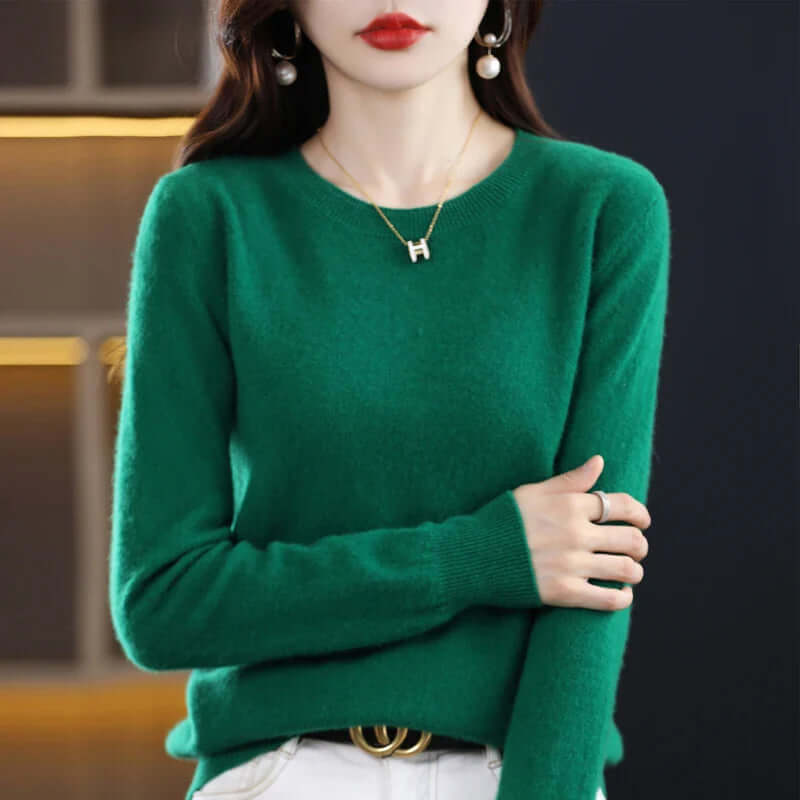 Schlichter Strickpullover