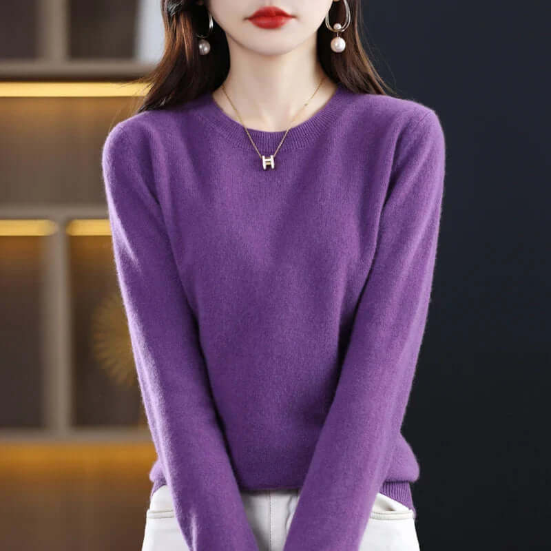 Schlichter Strickpullover