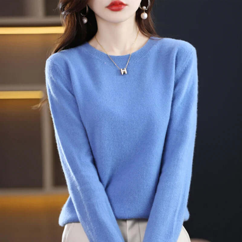Schlichter Strickpullover