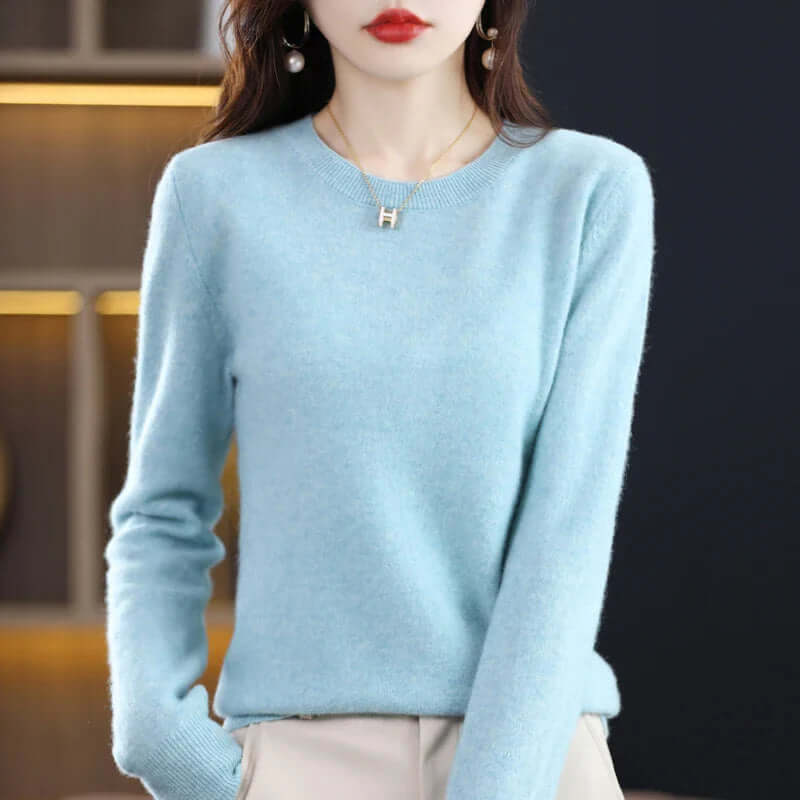 Schlichter Strickpullover