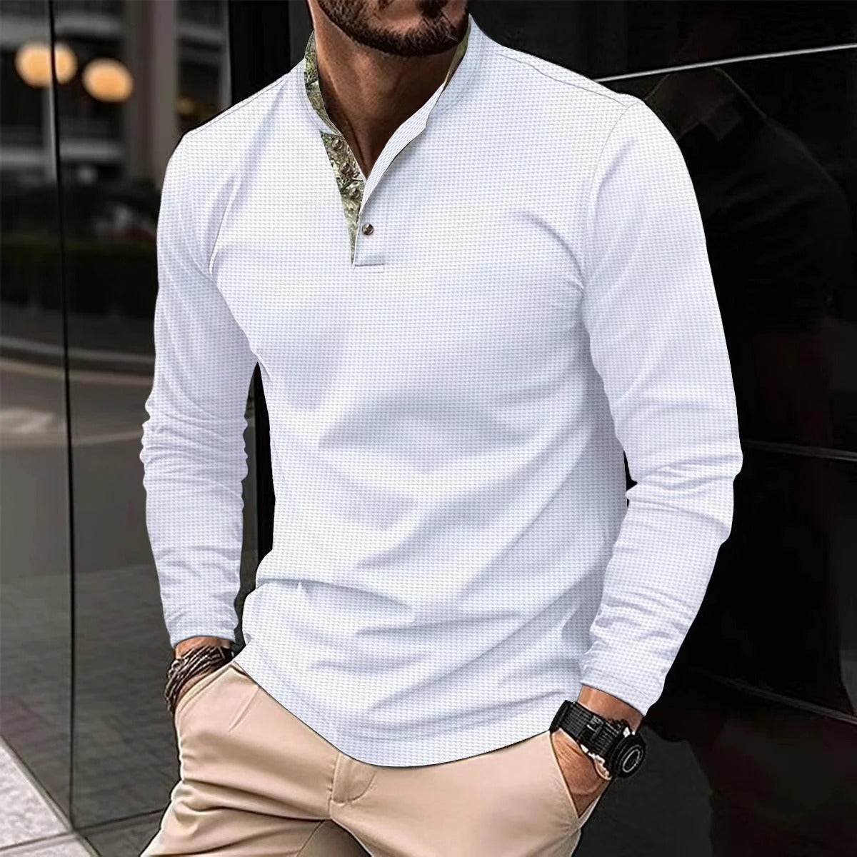 Schmal geschnittenes Freizeithemd für Herren