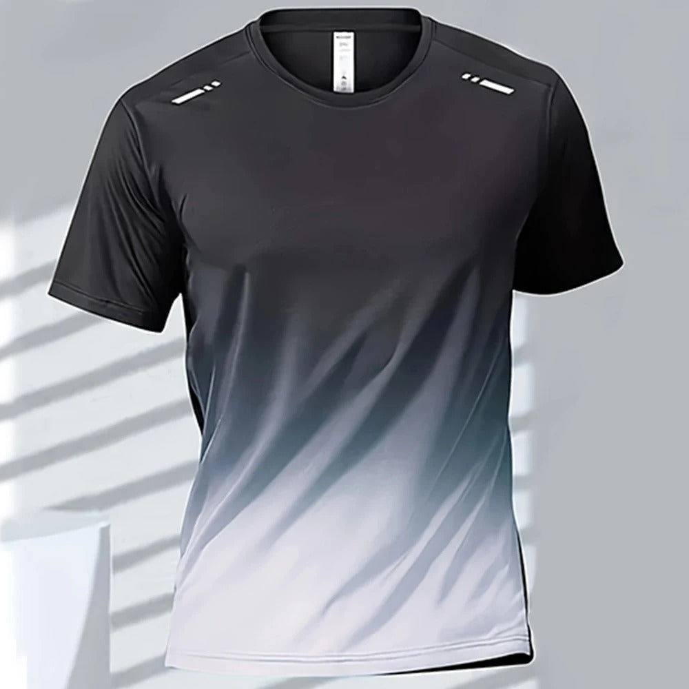 Schnelltrocknendes Herren-T-Shirt mit Farbverlauf