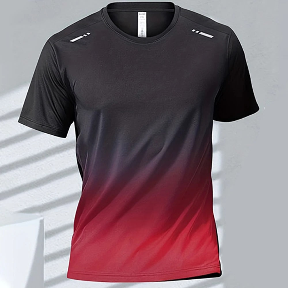 Schnelltrocknendes Herren-T-Shirt mit Farbverlauf