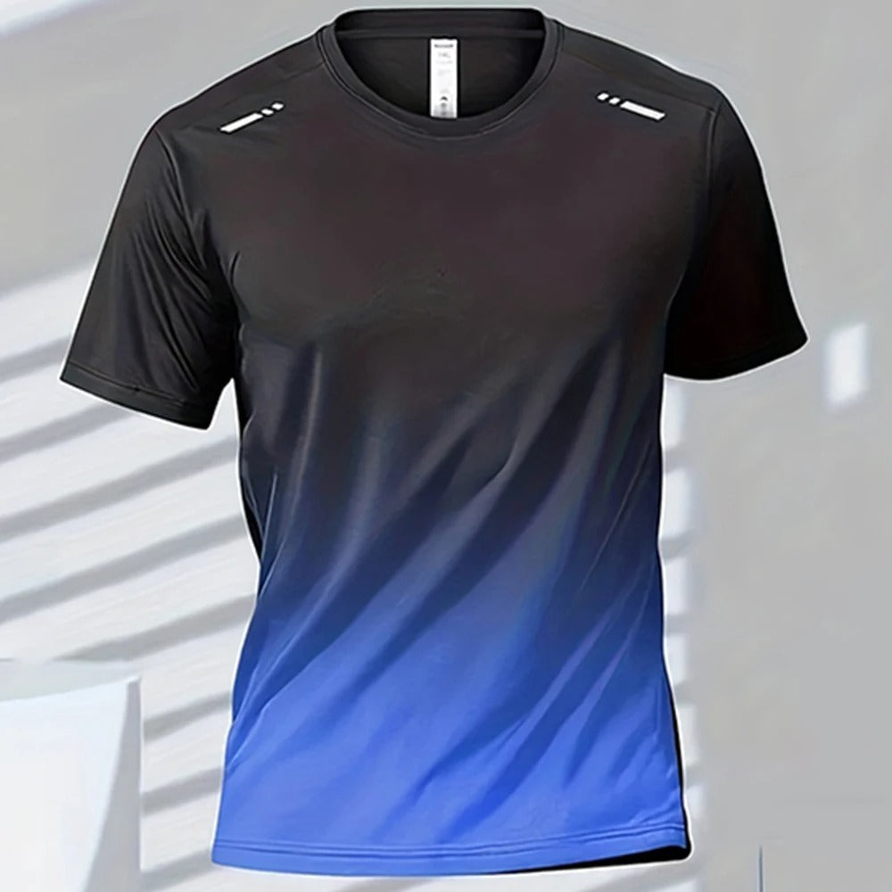 Schnelltrocknendes Herren-T-Shirt mit Farbverlauf