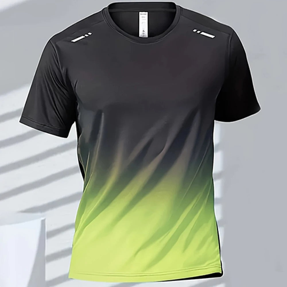 Schnelltrocknendes Herren-T-Shirt mit Farbverlauf