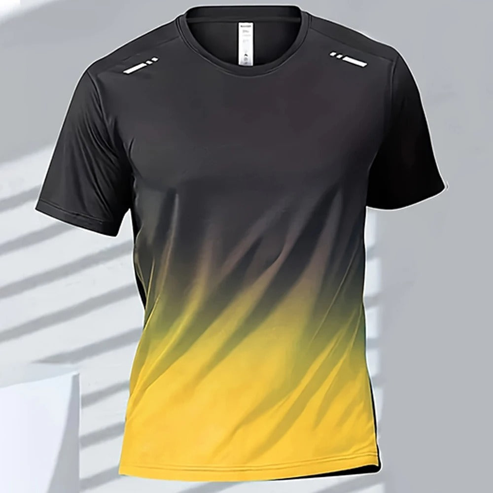 Schnelltrocknendes Herren-T-Shirt mit Farbverlauf