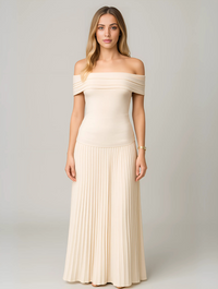Schulterfreies Maxikleid für Damen