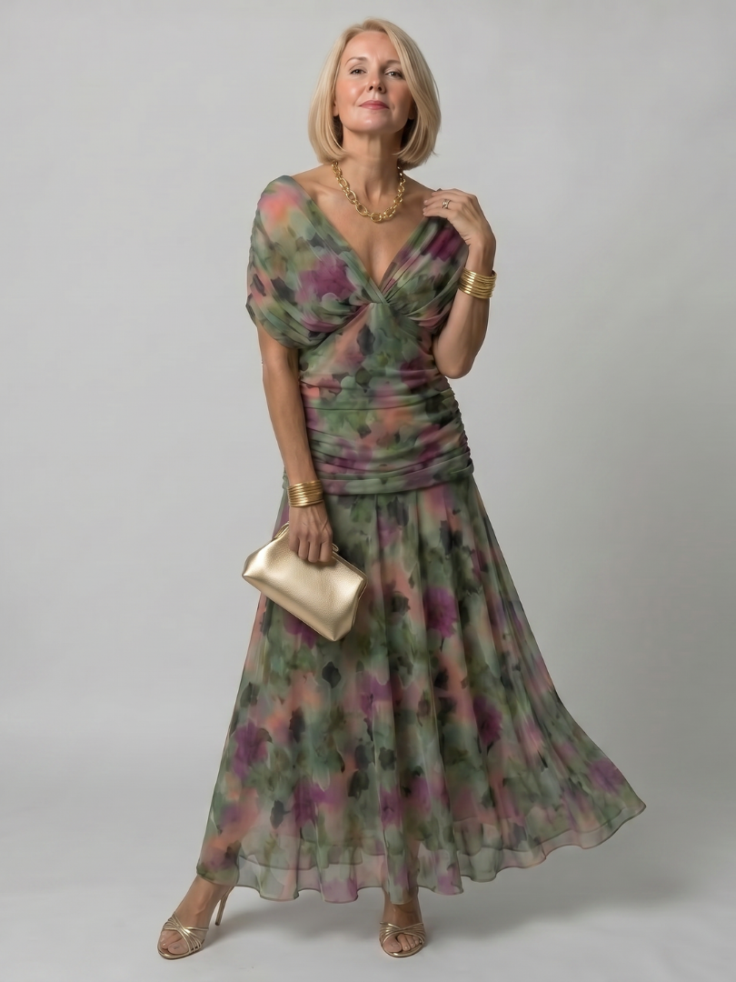 Schulterfreies Maxikleid für Damen