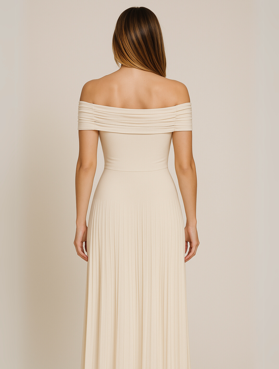 Schulterfreies Maxikleid für Damen