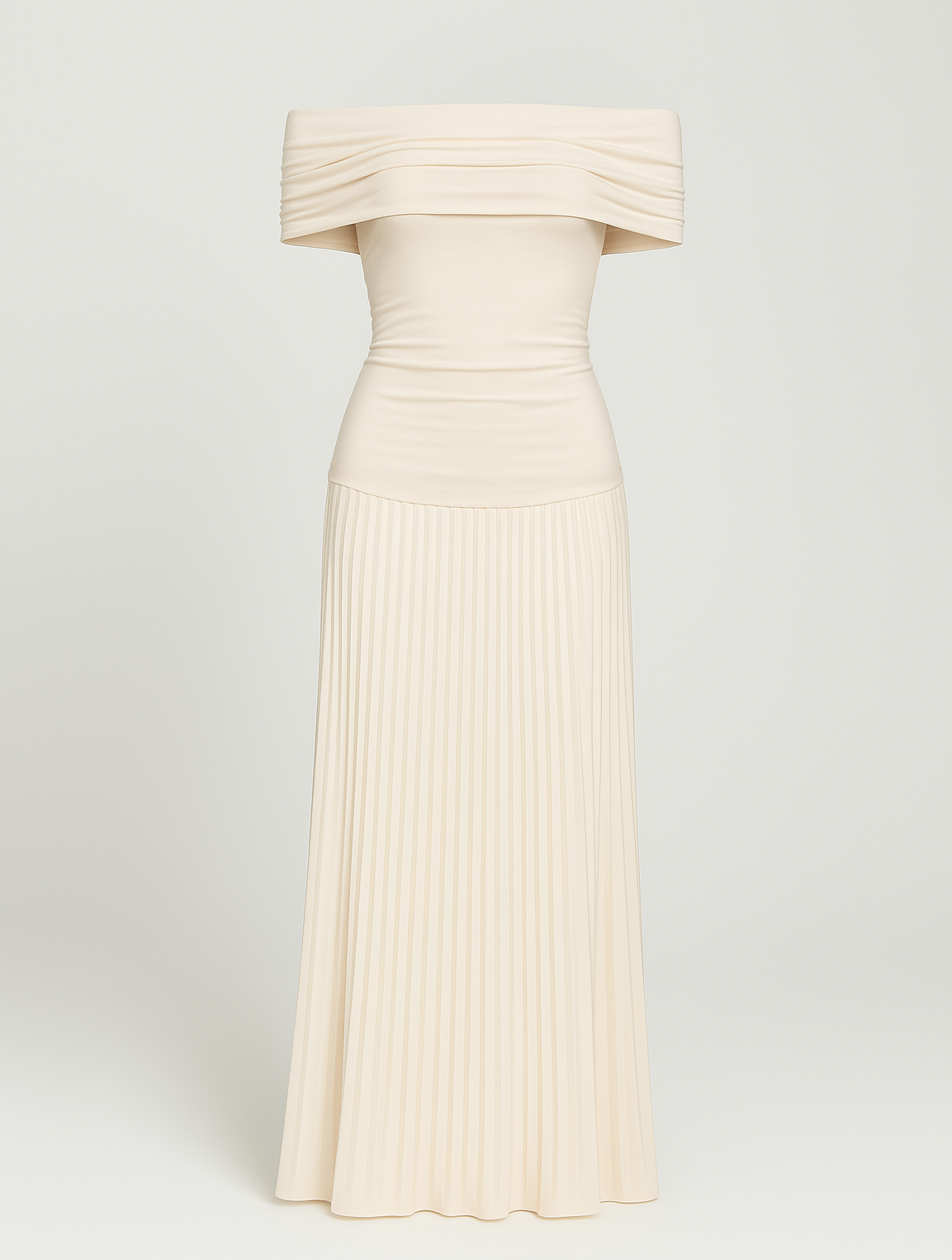 Schulterfreies Maxikleid für Damen