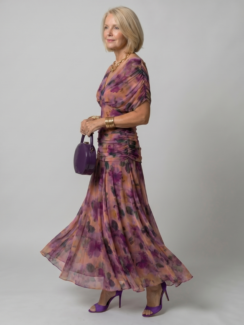 Schulterfreies Maxikleid für Damen