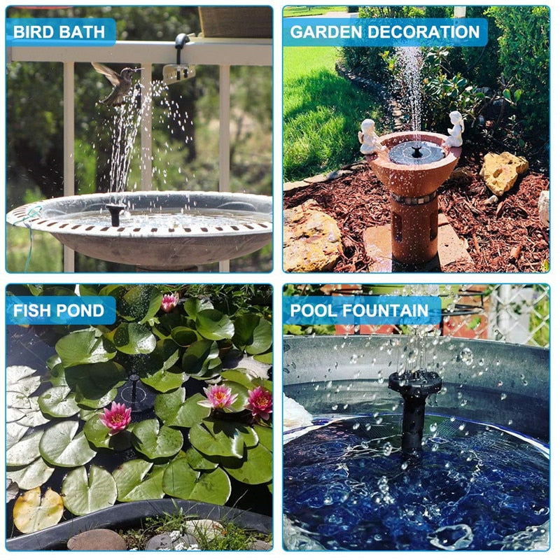 Schwimmender Solar-Springbrunnen