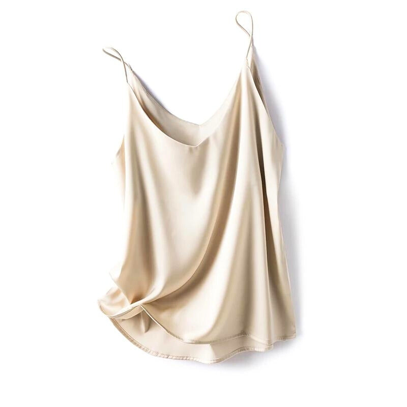 Seidenweiches Damen-Camisole-Top für elegante Lagenlooks