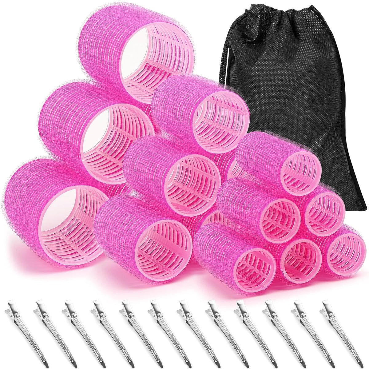 Selbsthaftendes Lockenwickler-Set – mehrfarbiges Lockenwickler-Set