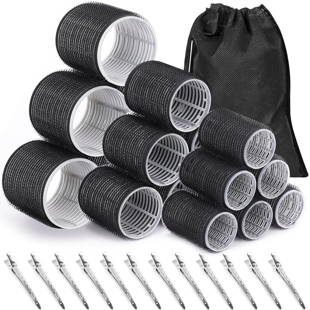 Selbsthaftendes Lockenwickler-Set – mehrfarbiges Lockenwickler-Set