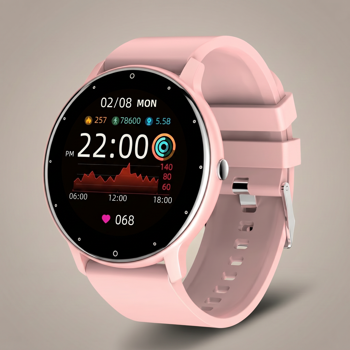 Senioren-Smartwatch mit Herzfrequenz- und Aktivitäts-Tracker – Einfach zu bedienende Bluetooth-Uhr