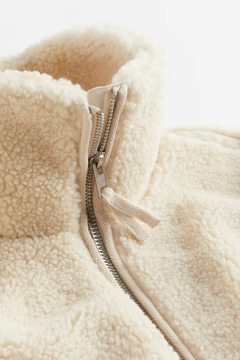 Sherpa-Winter-Teddyjacke für Damen