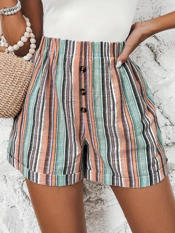 Shorts mit Kontraststreifen