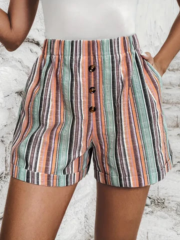 Shorts mit Kontraststreifen