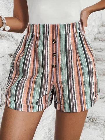 Shorts mit Kontraststreifen