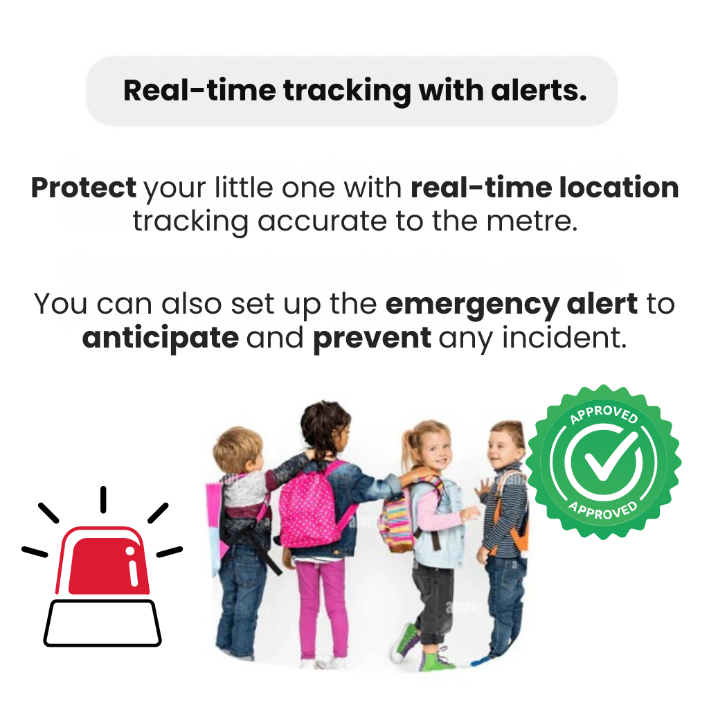 Sicherer Kinder-GPS-Tracker: Live-Ortung & SOS-Alarm