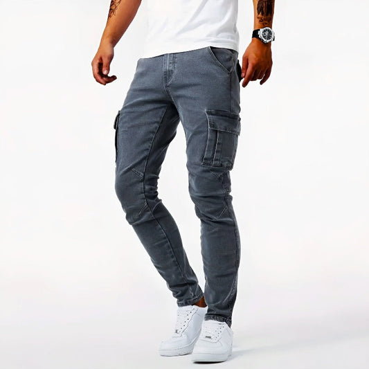 Skinny-Fit-Cargohose für Herren