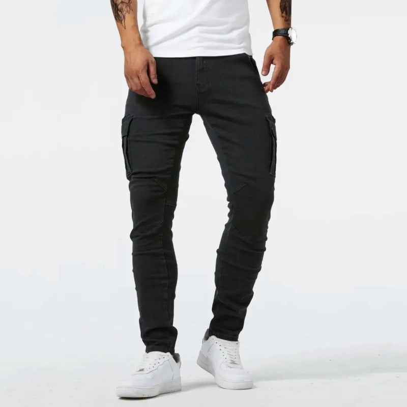 Skinny-Fit-Cargohose für Herren