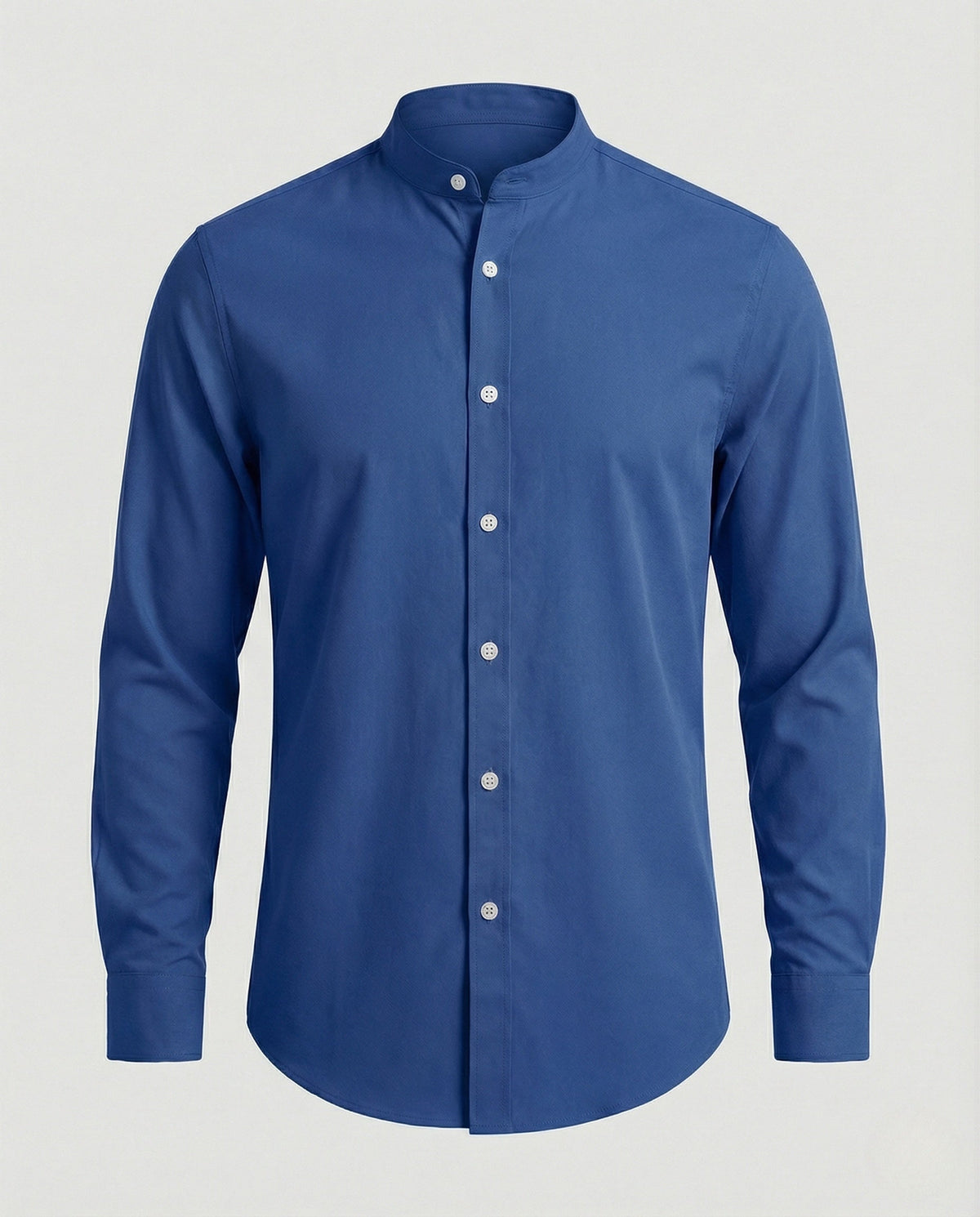 Slim-Fit-Herrenhemd mit Stehkragen