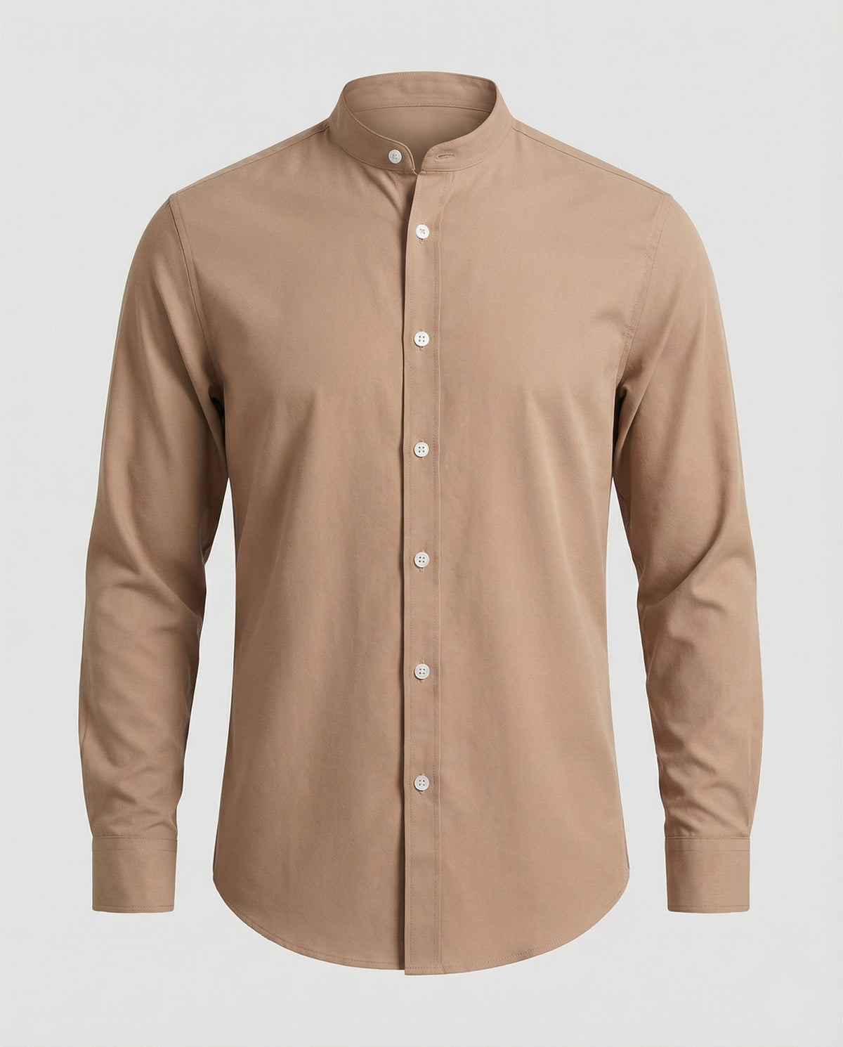Slim-Fit-Herrenhemd mit Stehkragen