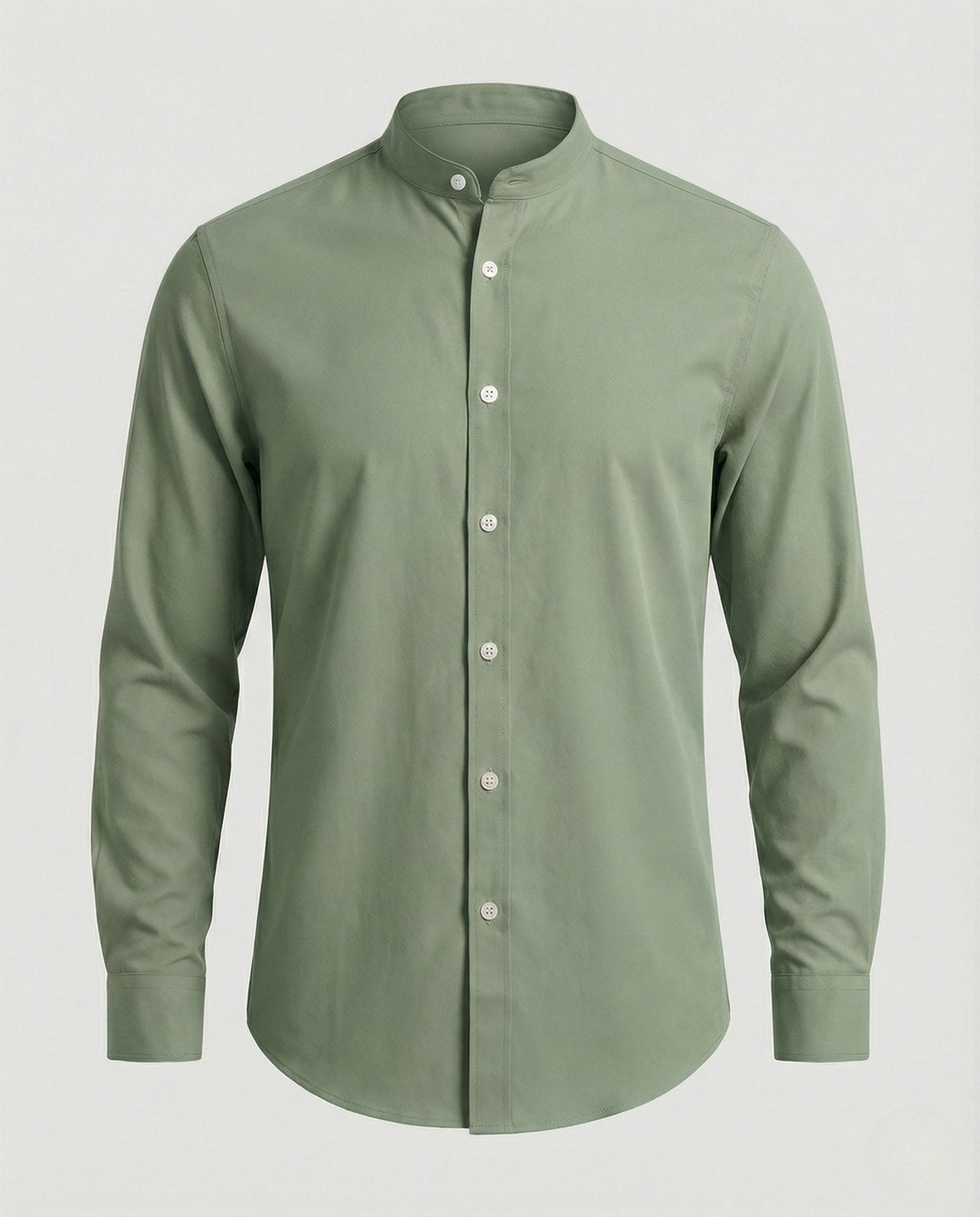 Slim-Fit-Herrenhemd mit Stehkragen