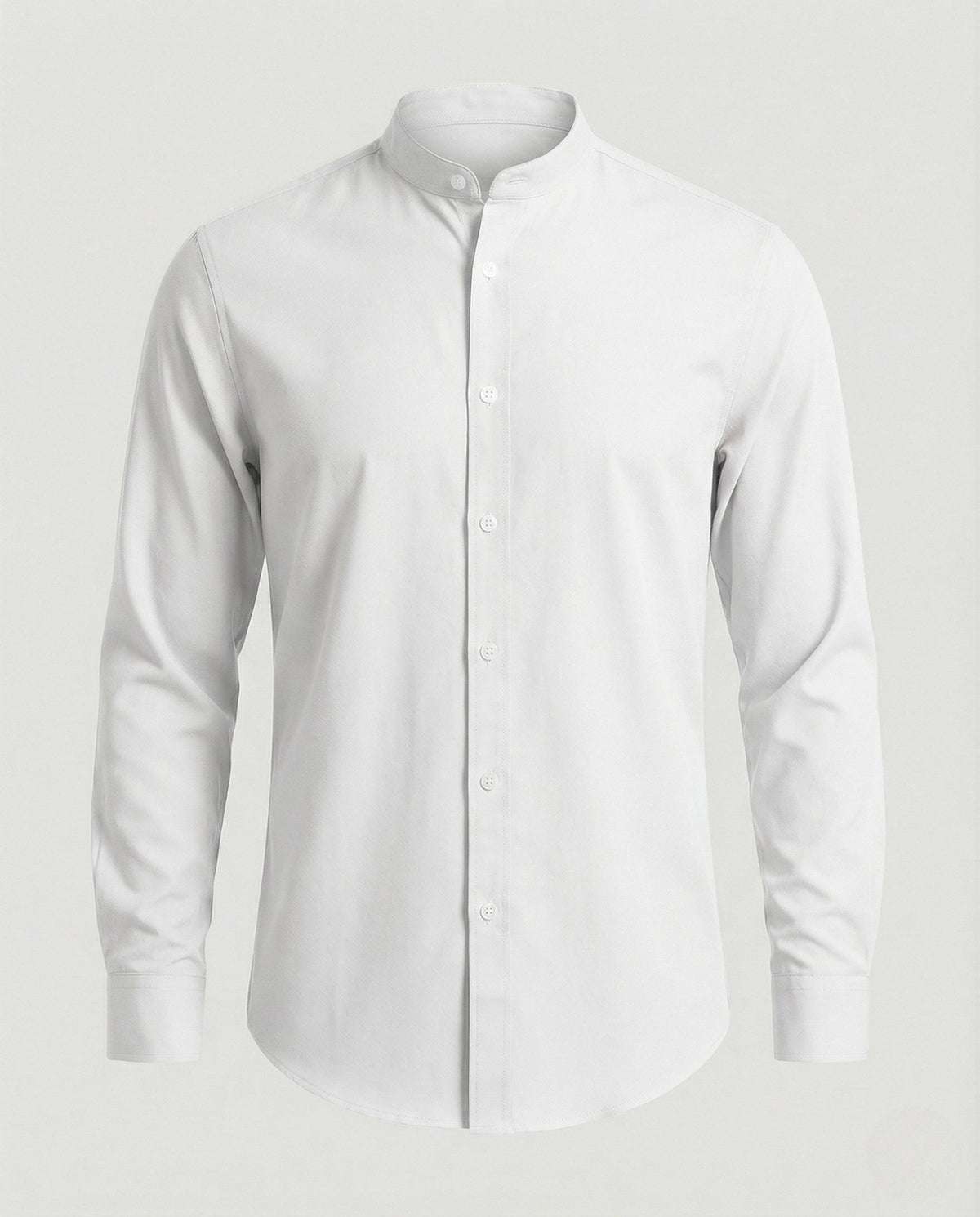 Slim-Fit-Herrenhemd mit Stehkragen