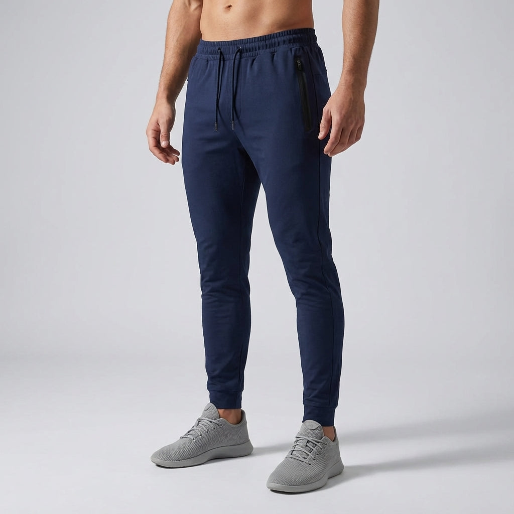 Slim-Fit-Trainingshose aus Baumwollmischung - Johnny
