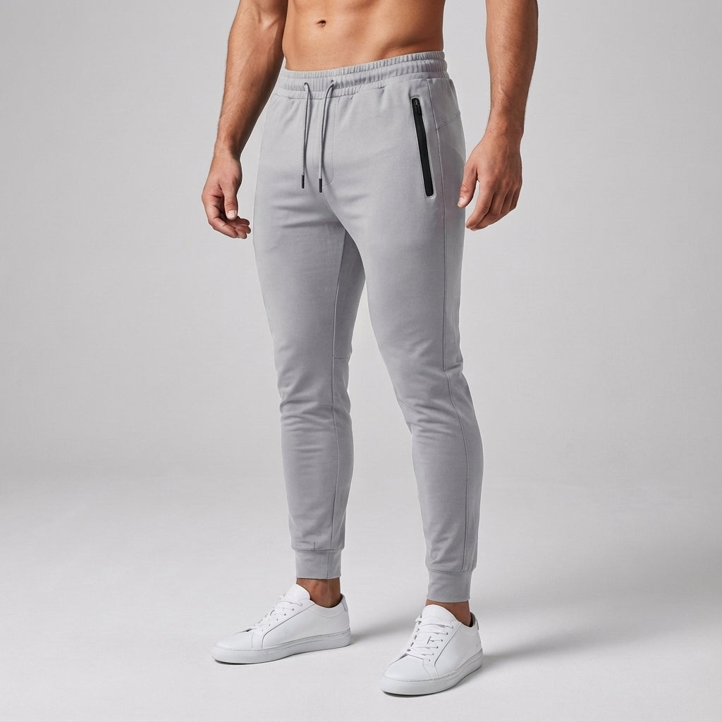 Slim-Fit-Trainingshose aus Baumwollmischung - Johnny