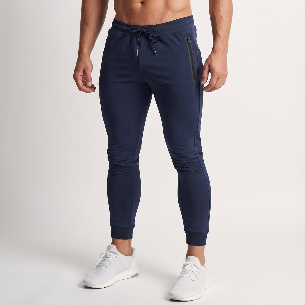 Slim-Fit-Trainingshose aus Baumwollmischung - Johnny